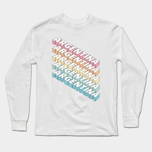 Argentina rainbow Long Sleeve T-Shirt